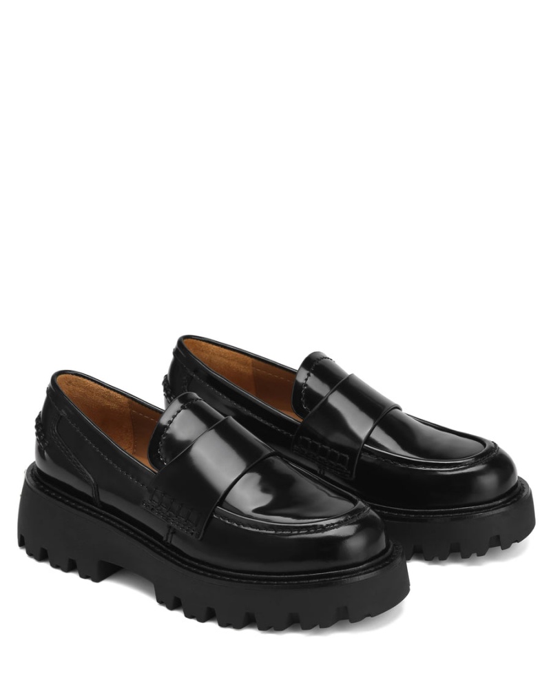 Dámské Loafers Naked Wolfe Flawless Box Černé | ZKV2759BE