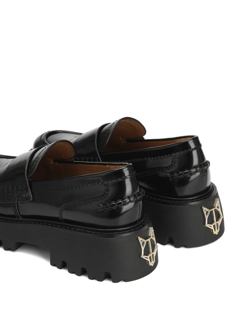 Dámské Loafers Naked Wolfe Flawless Box Černé | ZKV2759BE