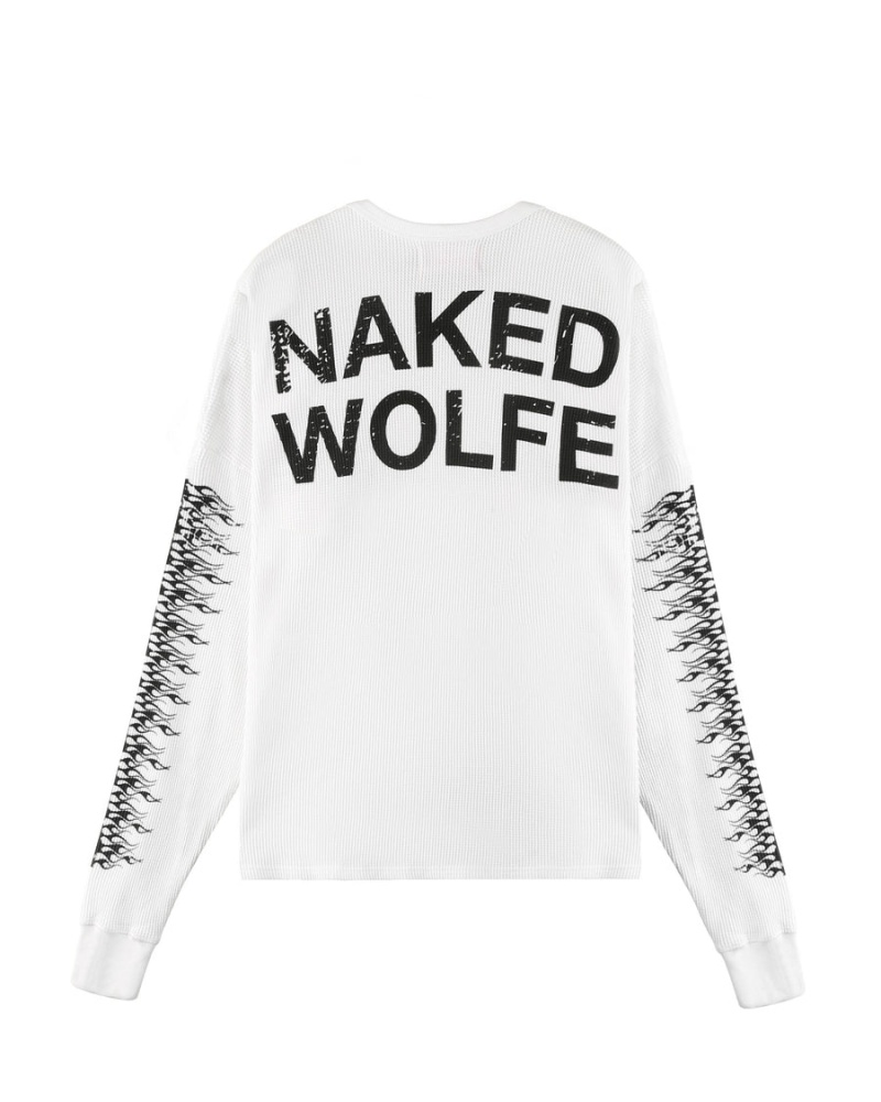 Pánské Mikiny Naked Wolfe Thermal Bílé | YZV7859XU