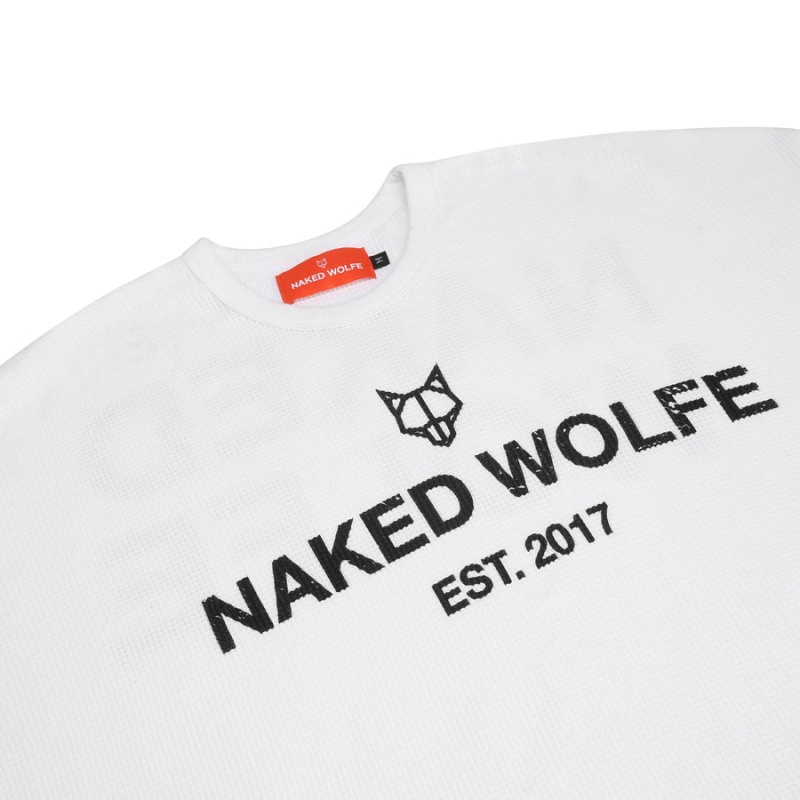 Pánské Mikiny Naked Wolfe Thermal Bílé | YZV7859XU