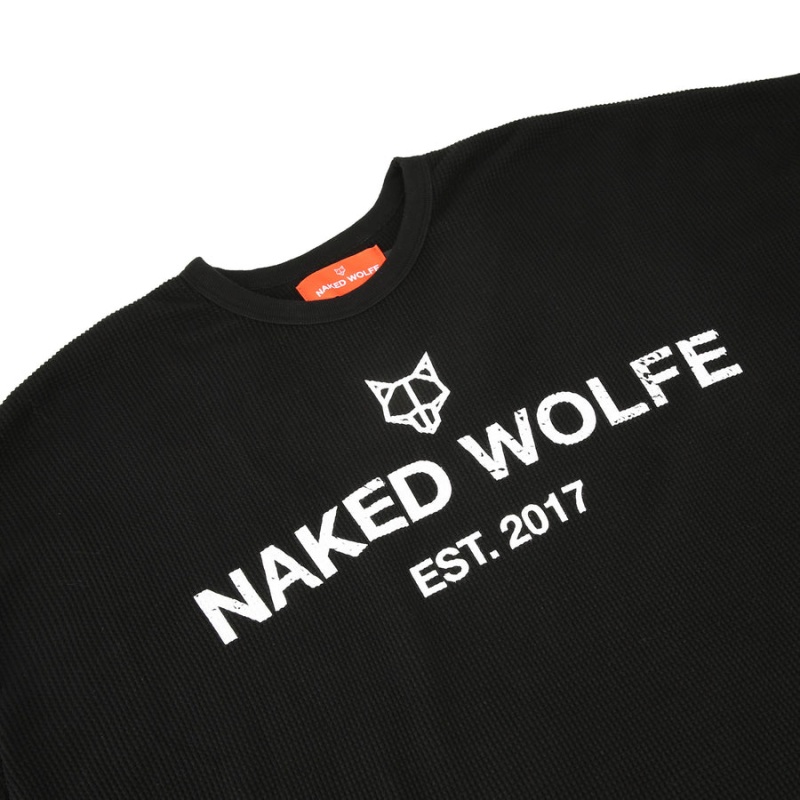 Pánské Mikiny Naked Wolfe Thermal Černé | KLJ128IM