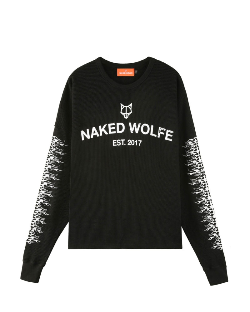 Pánské Mikiny Naked Wolfe Thermal Černé | KLJ128IM